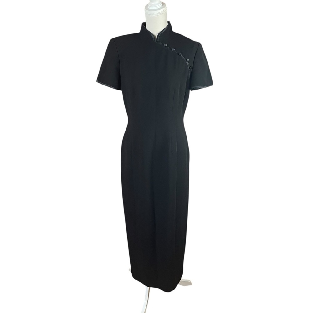 Maggy London Classic Black Maxi Dress
